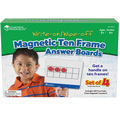 Learning Resources Magnetic Ten Frame Answer Write & Wipe Board Set, PK4 6645